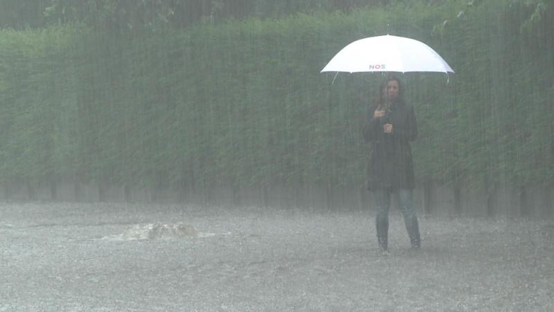Natte voeten door de regen