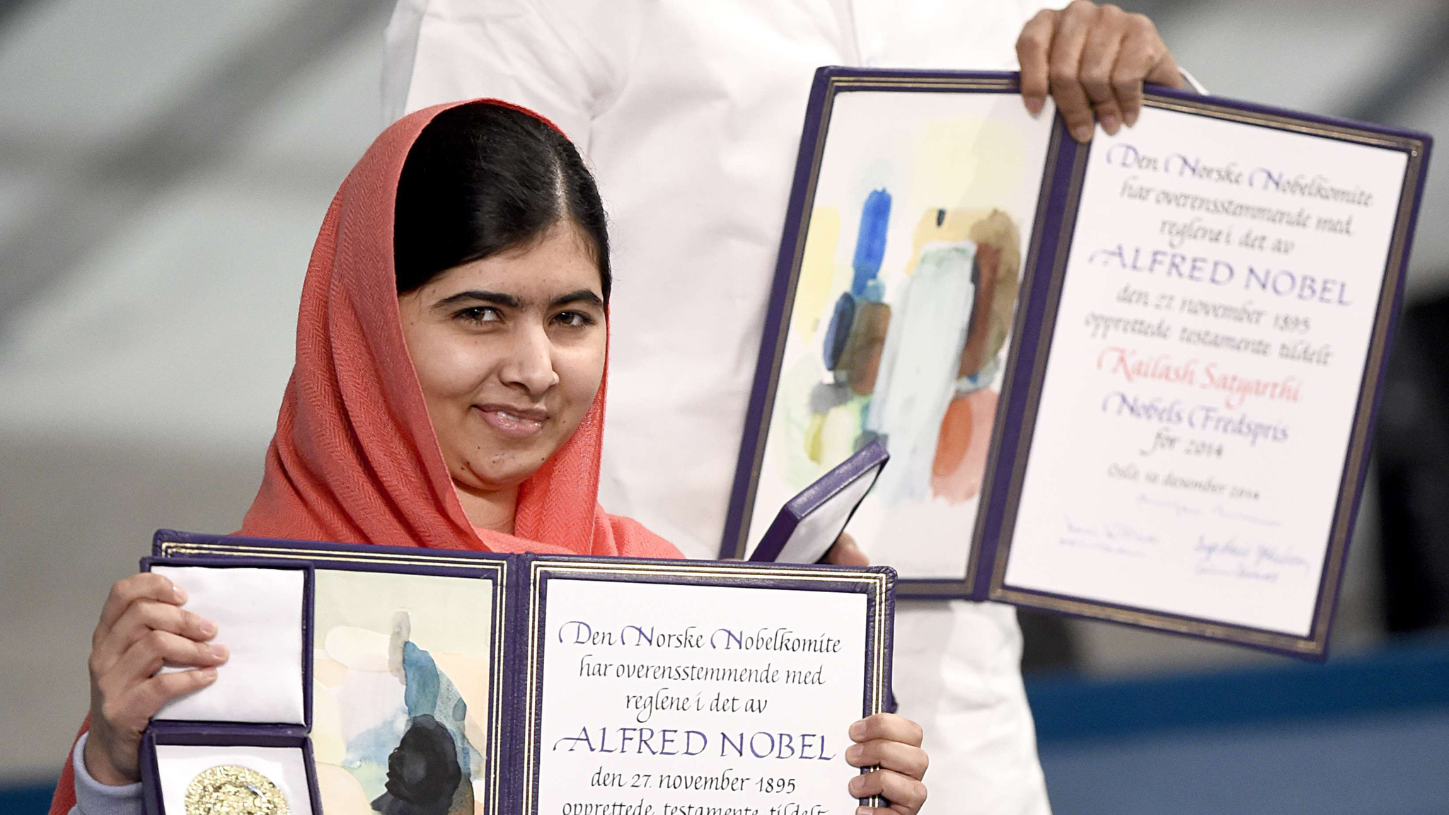 Malala ontvangt Nobelprijs voor de Vrede
