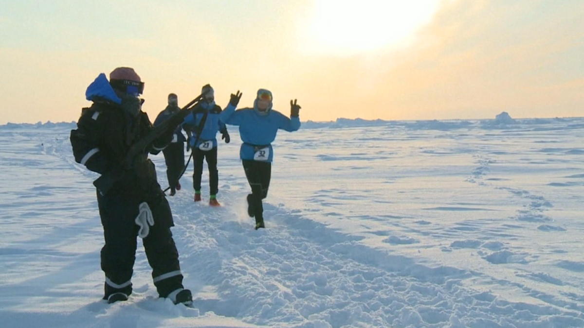 Marathon op de Noordpool