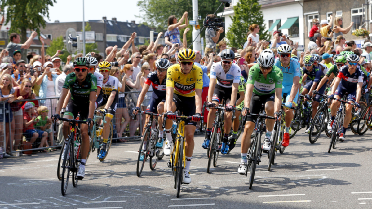 Wielrenners vertrekken uit Utrecht