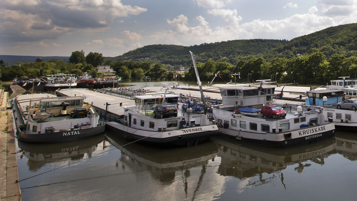 Tonnen schade door lage waterstand Rijn
