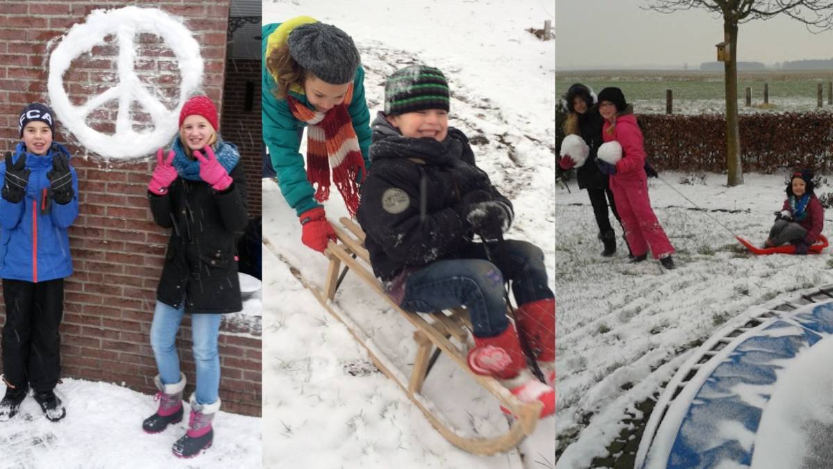 Het sneeuwt in Nederland