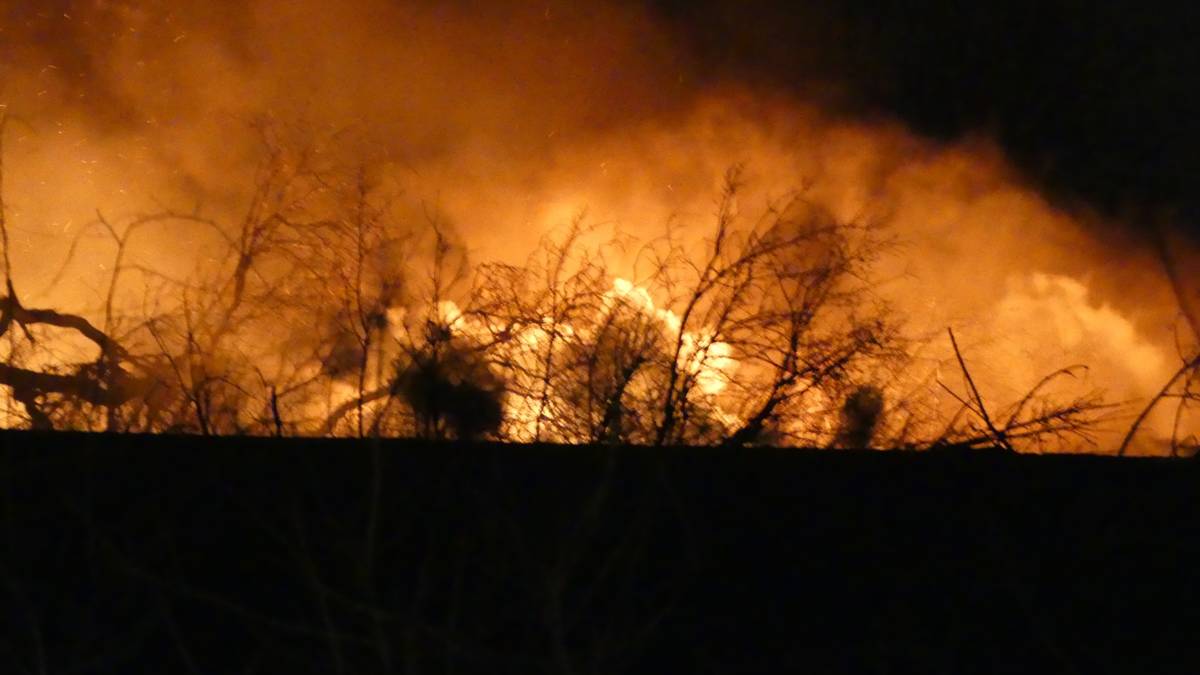 Grote brand in oude school in Amersfoort