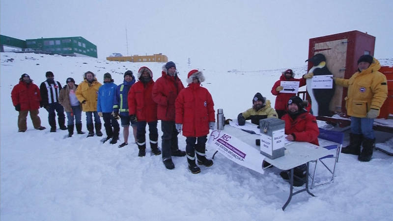Stemmen bij -40 op de Zuidpool
