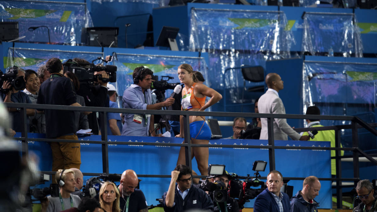 Nog nat van het zweet voor de camera hoe is dat voor sporters?