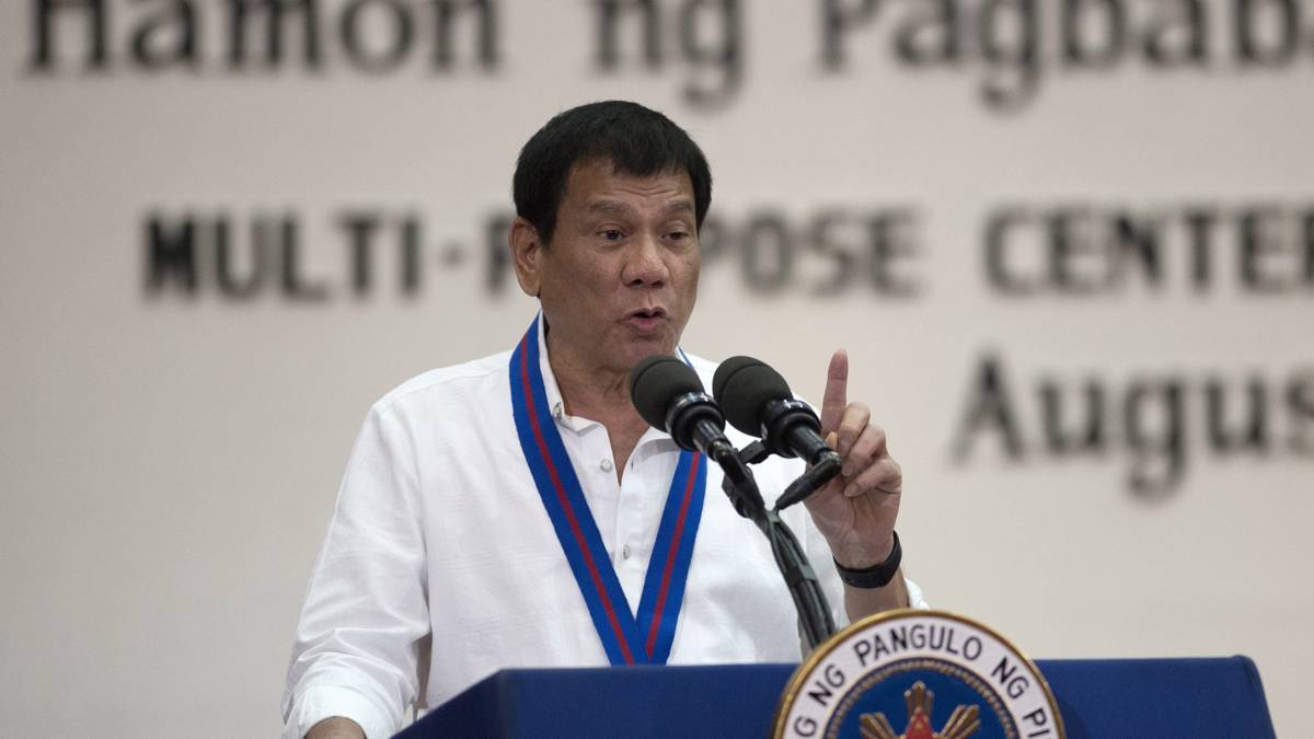 President Filipijnen dreigt met vertrek uit VN President Filipijnen dreigt met vertrek uit VN