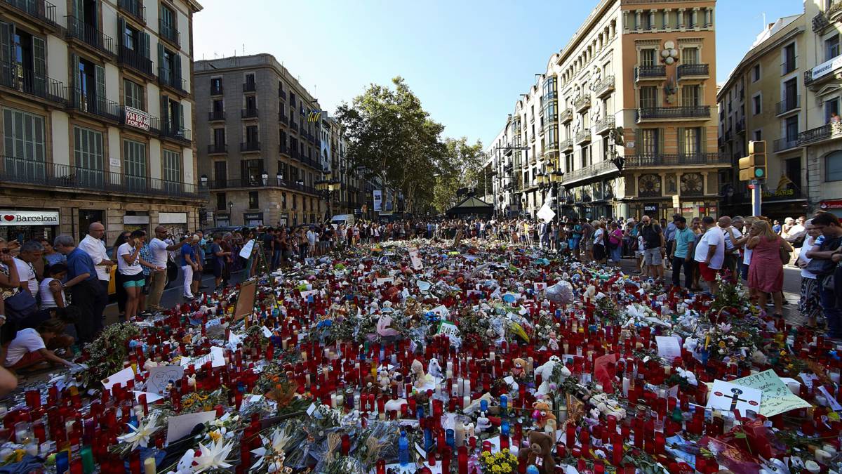 Half miljoen mensen demonstreren in Barcelona: ‘Wij zijn niet bang’ | NOS