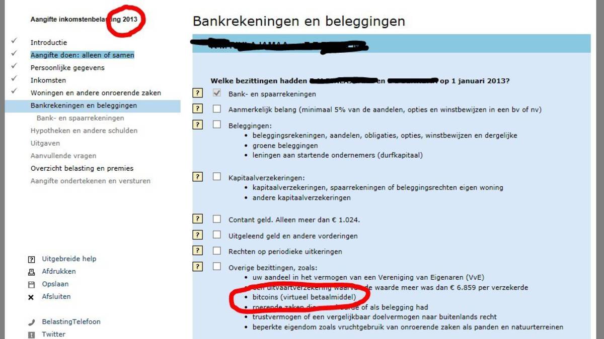Wat doe je met je bitcoins bij je belastingaangifte?