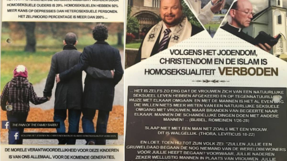 Mannen beboet voor verspreiden antihomoflyers in Mannen beboet voor verspreiden antihomoflyers in