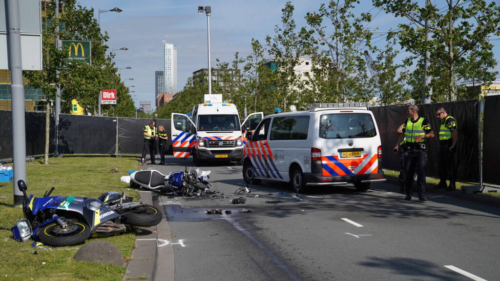 Motorrijder verongelukt in Rotterdam bij achtervolging politie