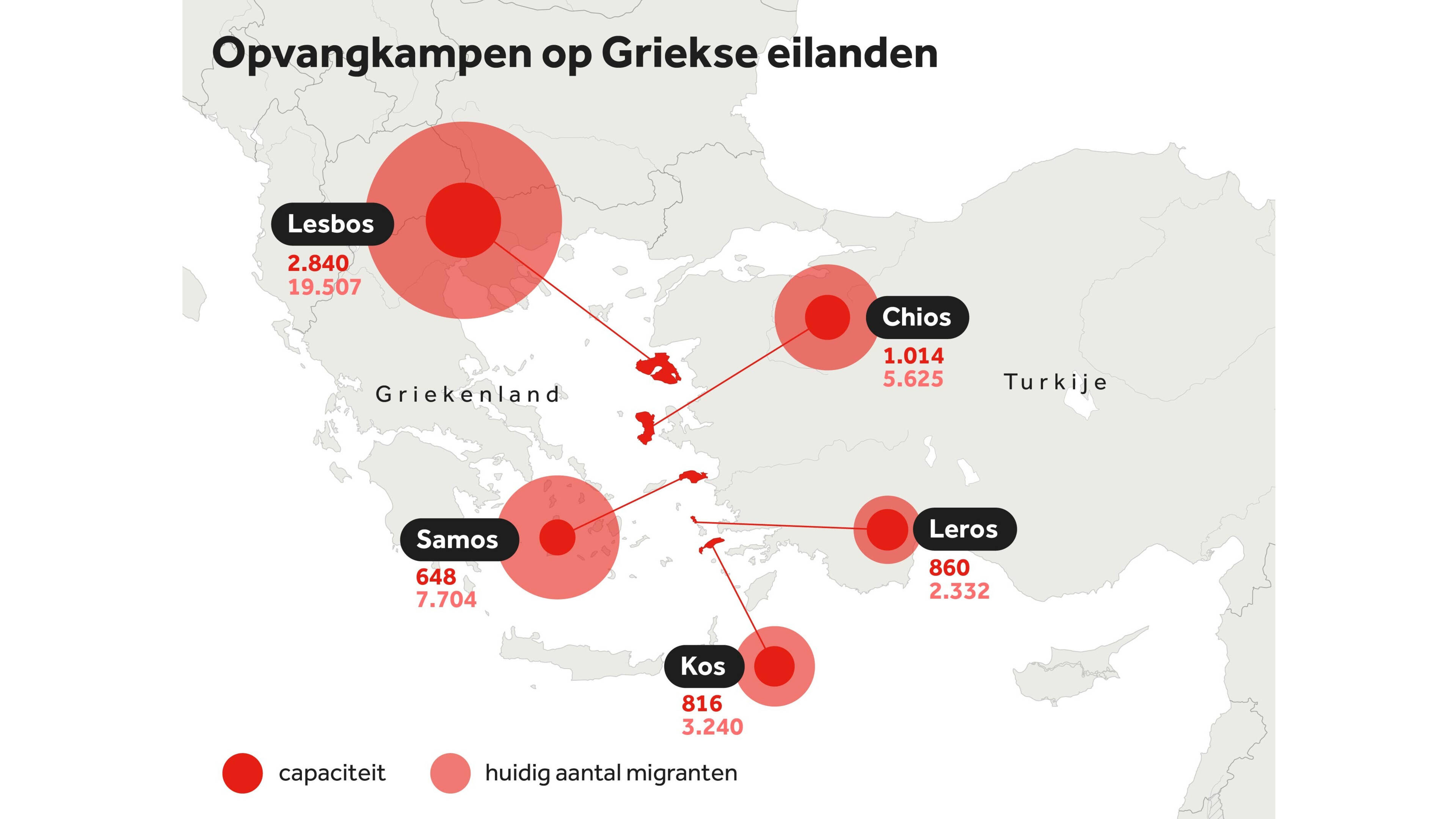 Crisis op Griekse eilanden: vluchtelingen en inwoners in de hoek
