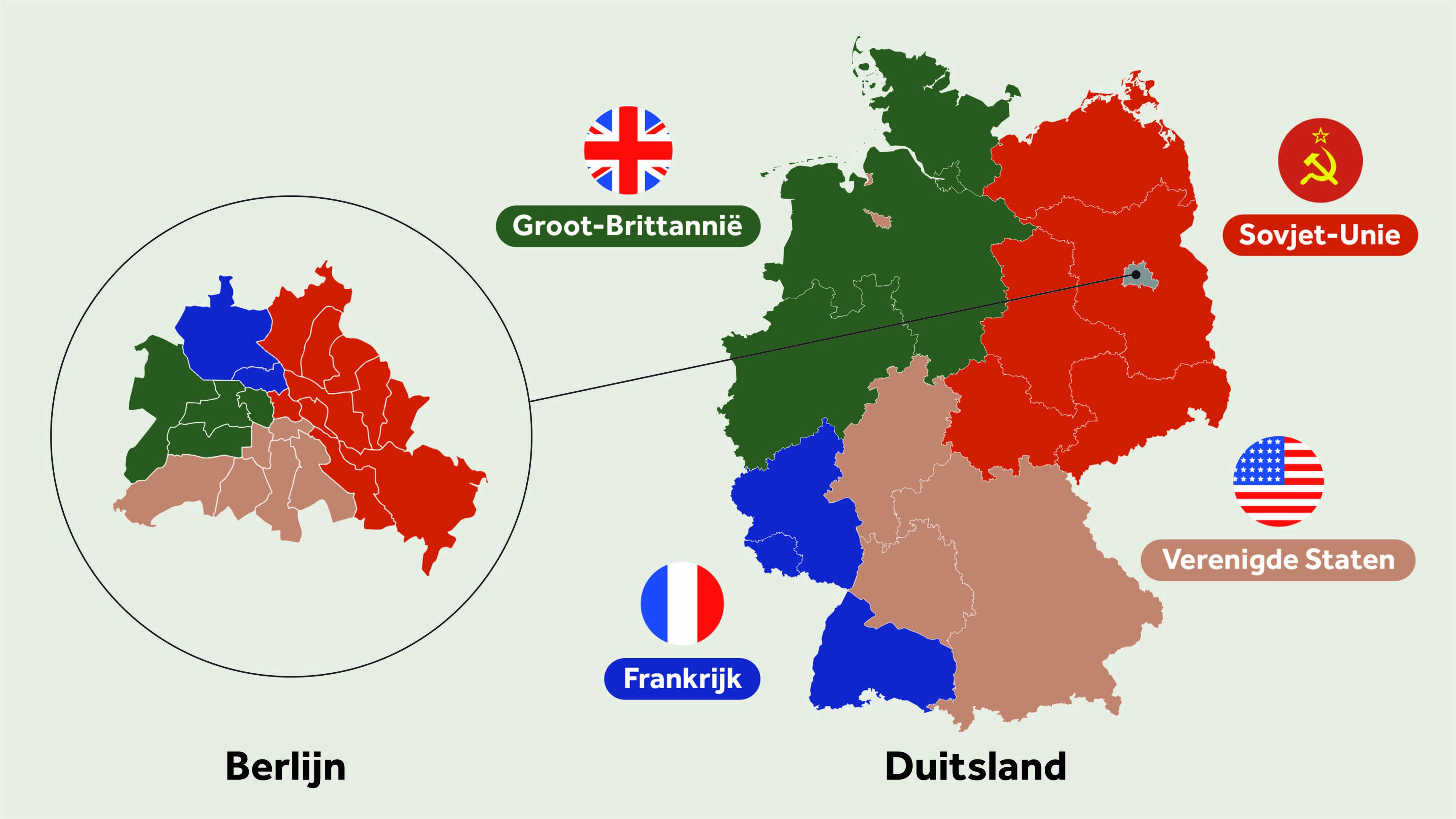 het bevrijdingsjaar | Duitsland in vieren gedeeld | NOS