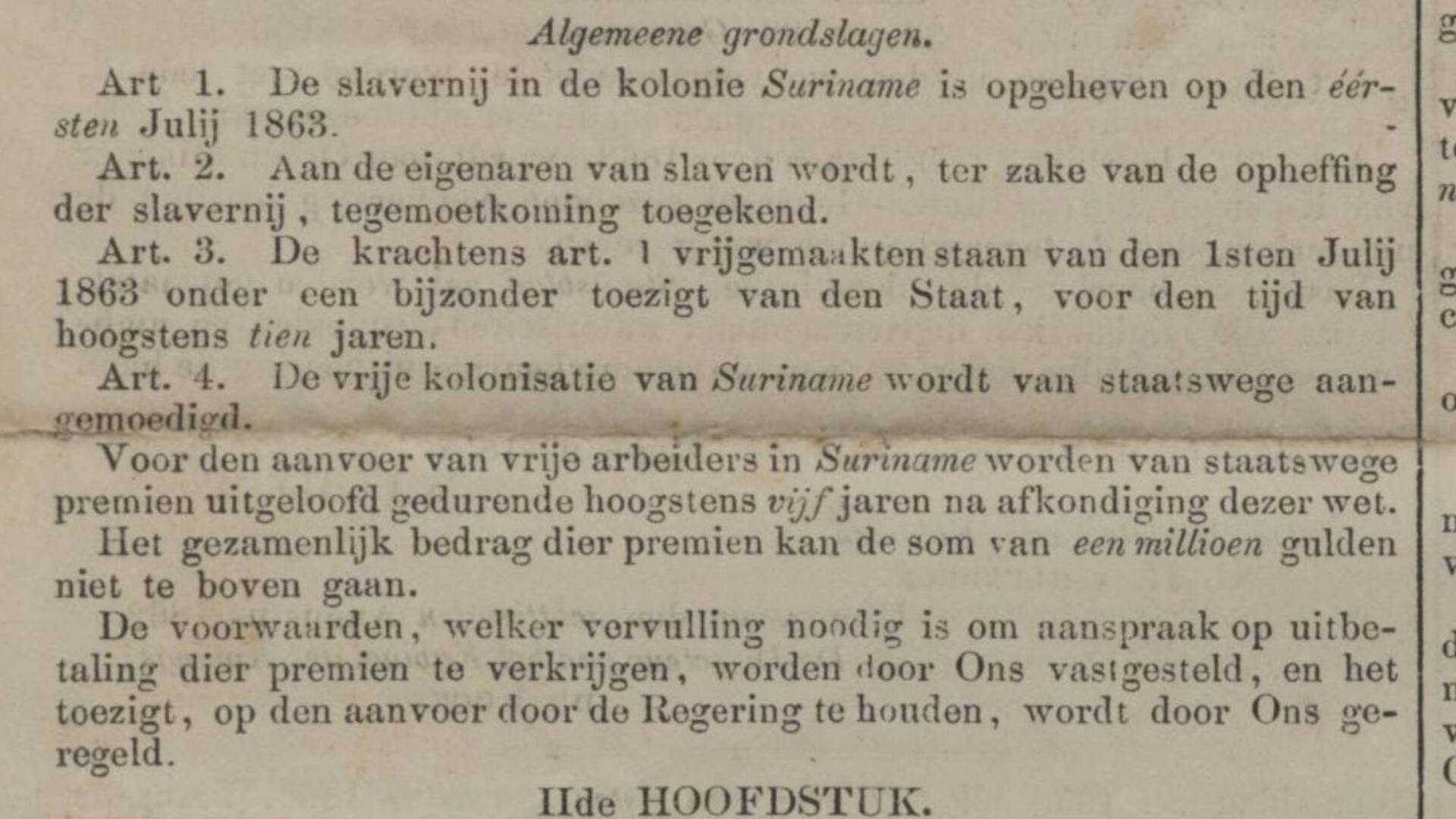 1863 of 1873? Wanneer werd de slavernij nou (echt) afgeschaft? | NOS