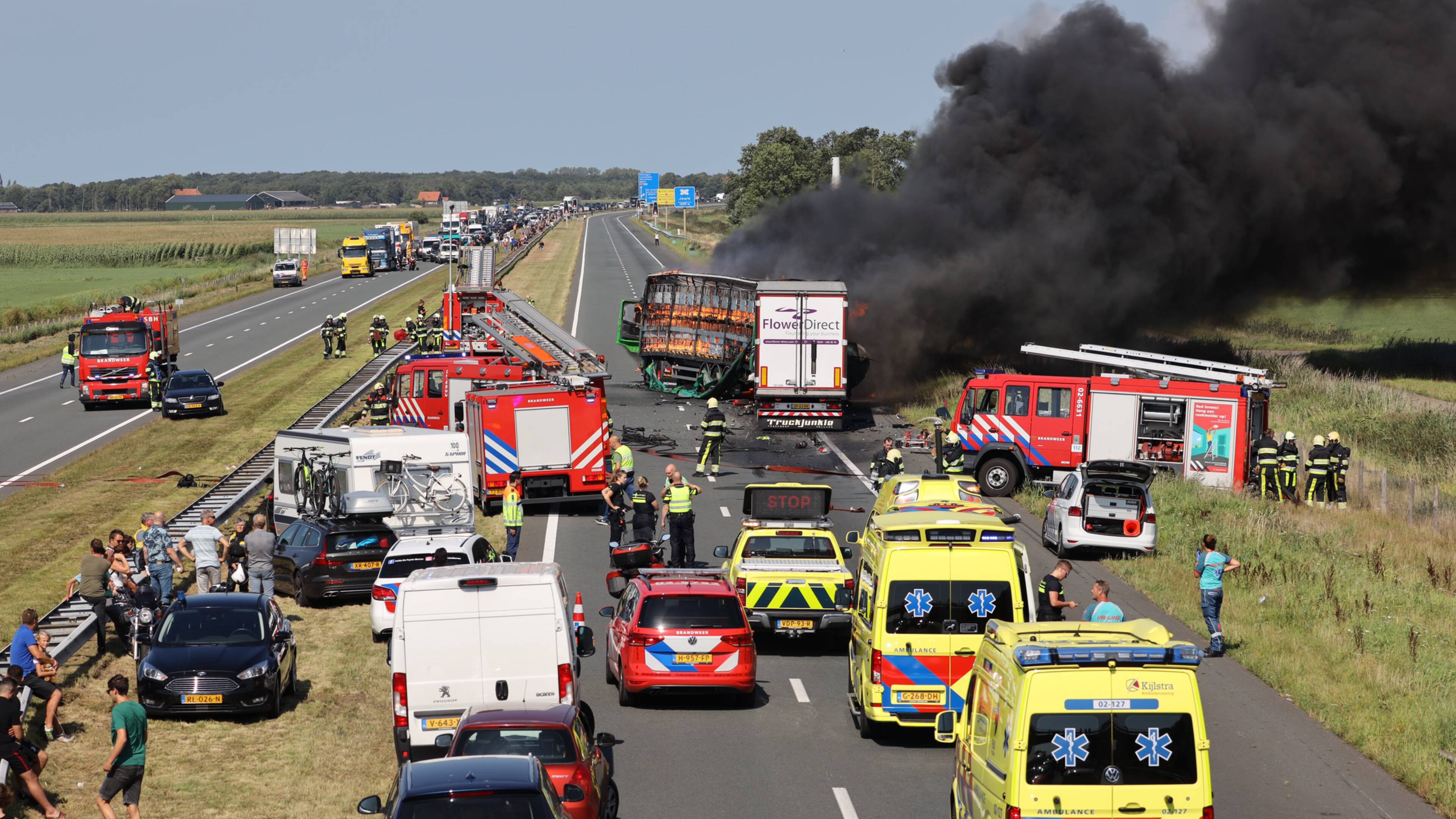 Dode En Gewonden Bij Ernstig Ongeluk A6 Friesland Nos