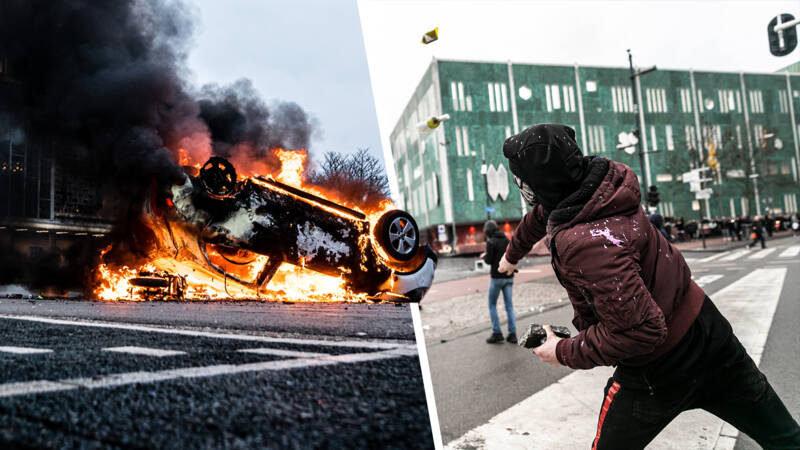 Ah, hij was al begonnen met z'n taakstraf.