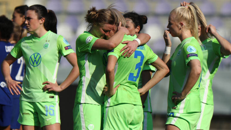Janssen en Van de Sanden sneuvelen met Wolfsburg in kwartfinales Champions League