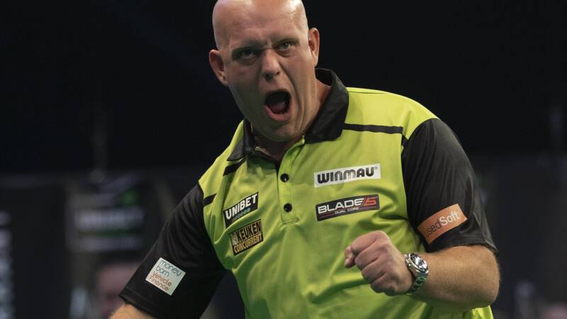 Van Gerwen trekt ook achtste Premier League-duel met Cross naar zich toe