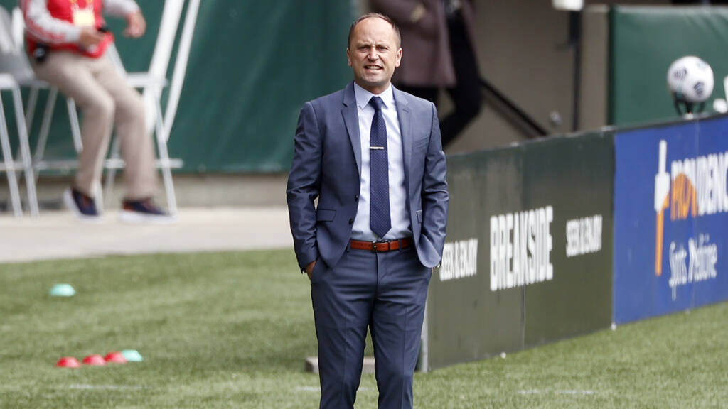 Mark Parsons als coach van Portland Thorns