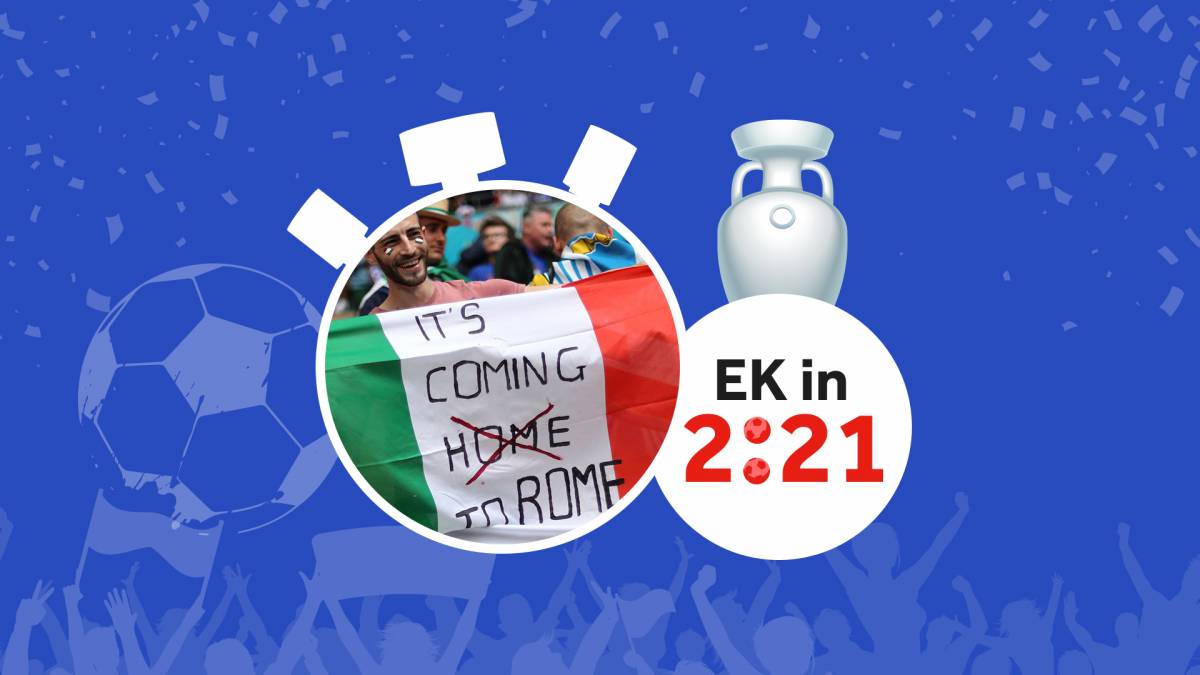 EK in 2'21 is 'football coming home' of gaat het naar Rome?