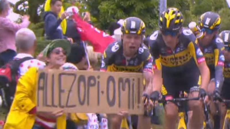 Wielervakbond wil 1 euro van vrouw voor veroorzaken massale valpartij in Tour