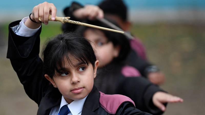 Kinderen krijgen Harry Potter-les