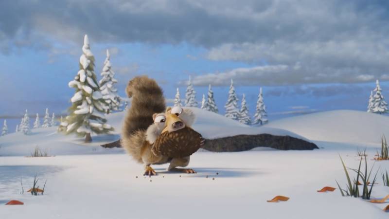 Ice Age-eekhoorn Scrat kan eindelijk zijn eikel eten | NOS Jeugdjournaal