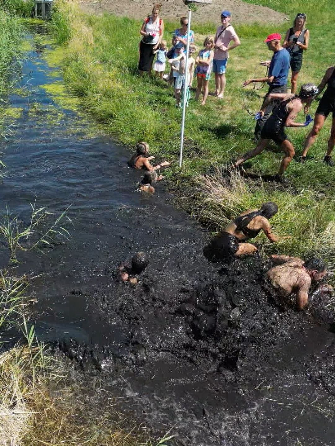 Rennen door de blubber