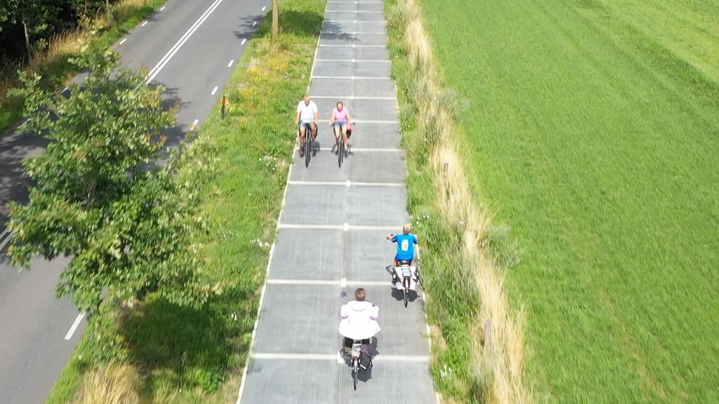 Innovatief zonnefietspad bij Maartensdijk levert bijna niets op