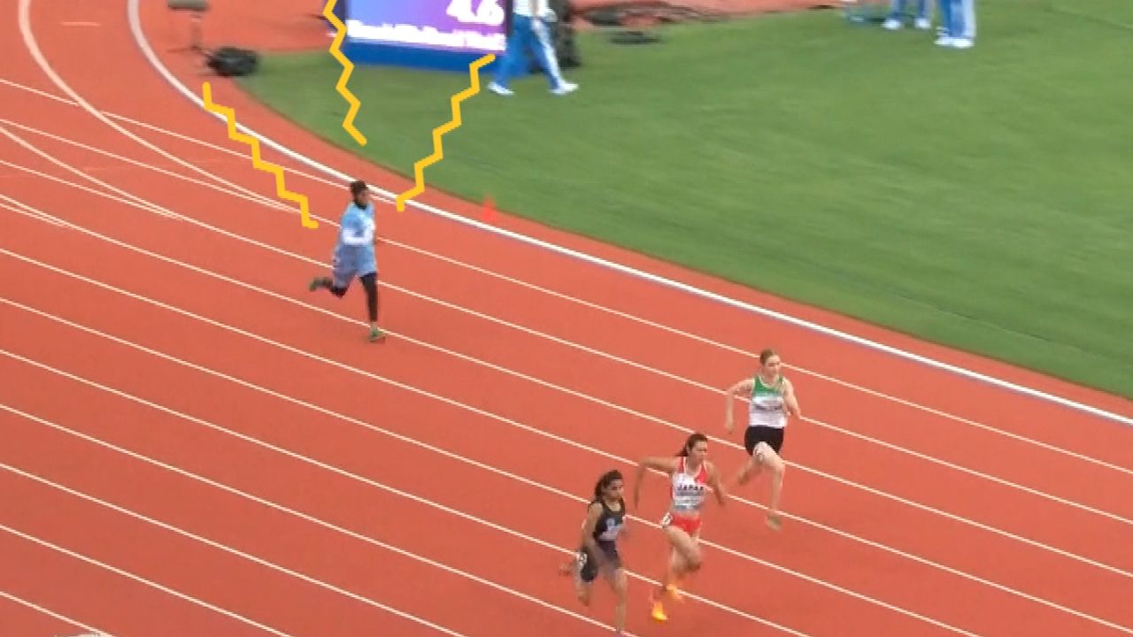 Is dit de langzaamste sprint ooit?