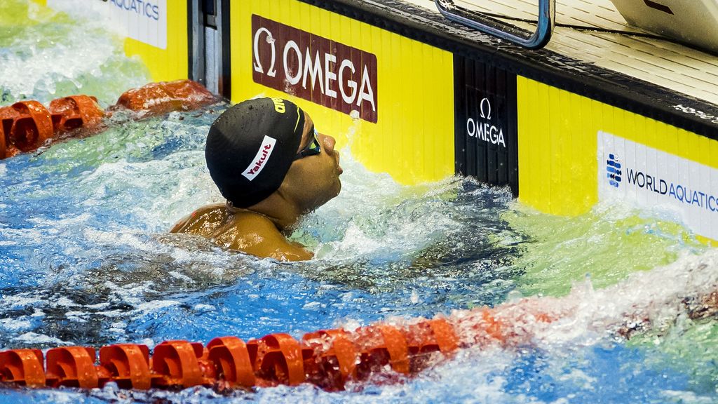 EK zwemmen kortebaan 4x50m wisselslag (m) met Nederlands team