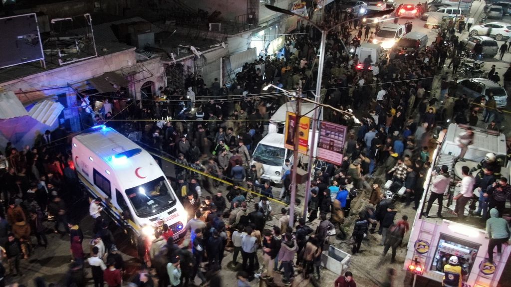 ラマダン期間中のシリア市場で自動車爆弾による死亡者