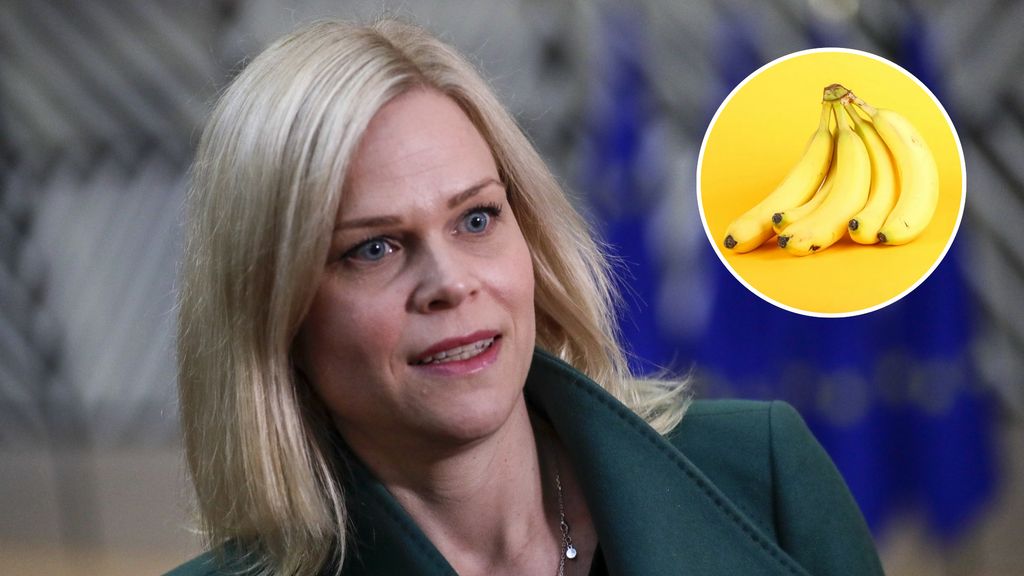 Zweedse minister heeft zeldzame angst: ze is bang voor bananen