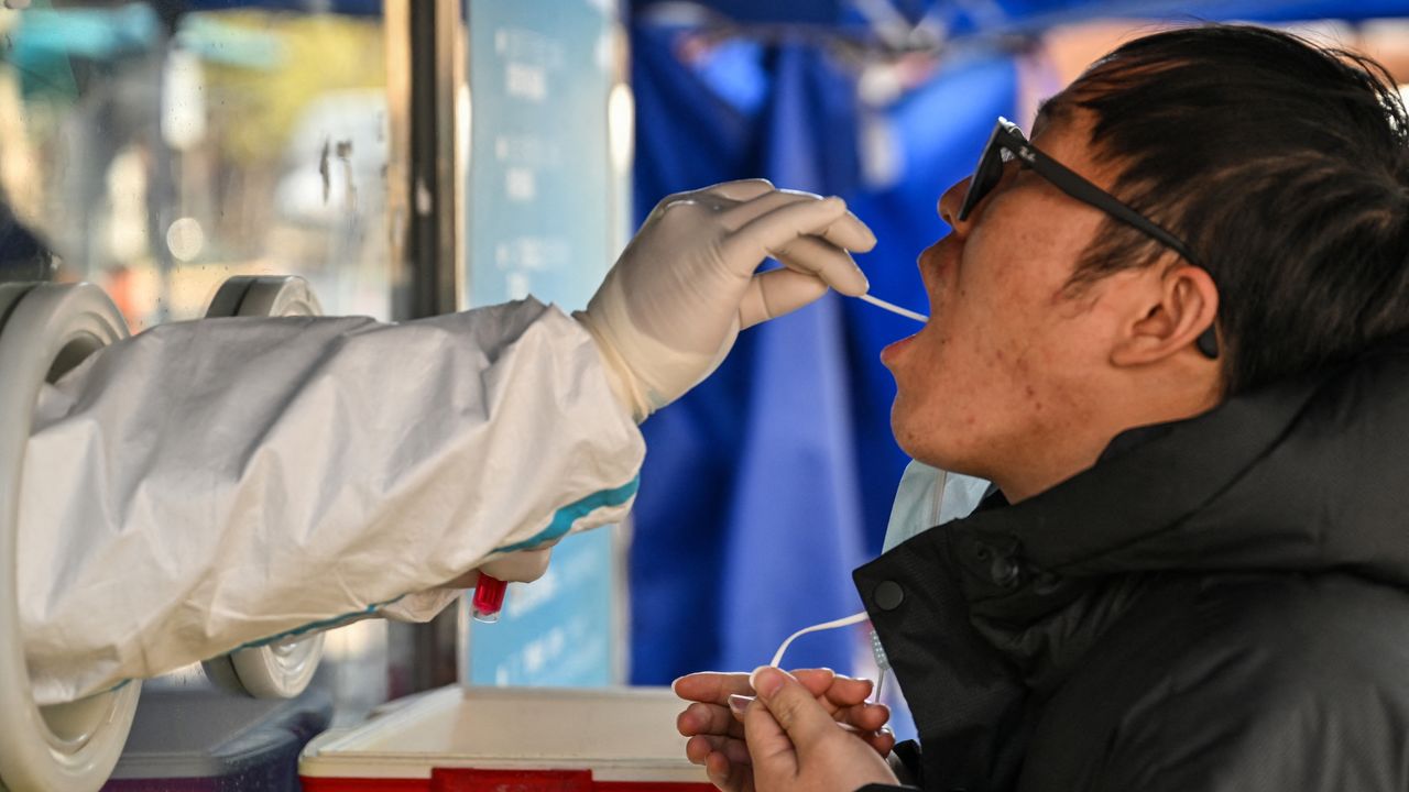 Snowy​ street scene