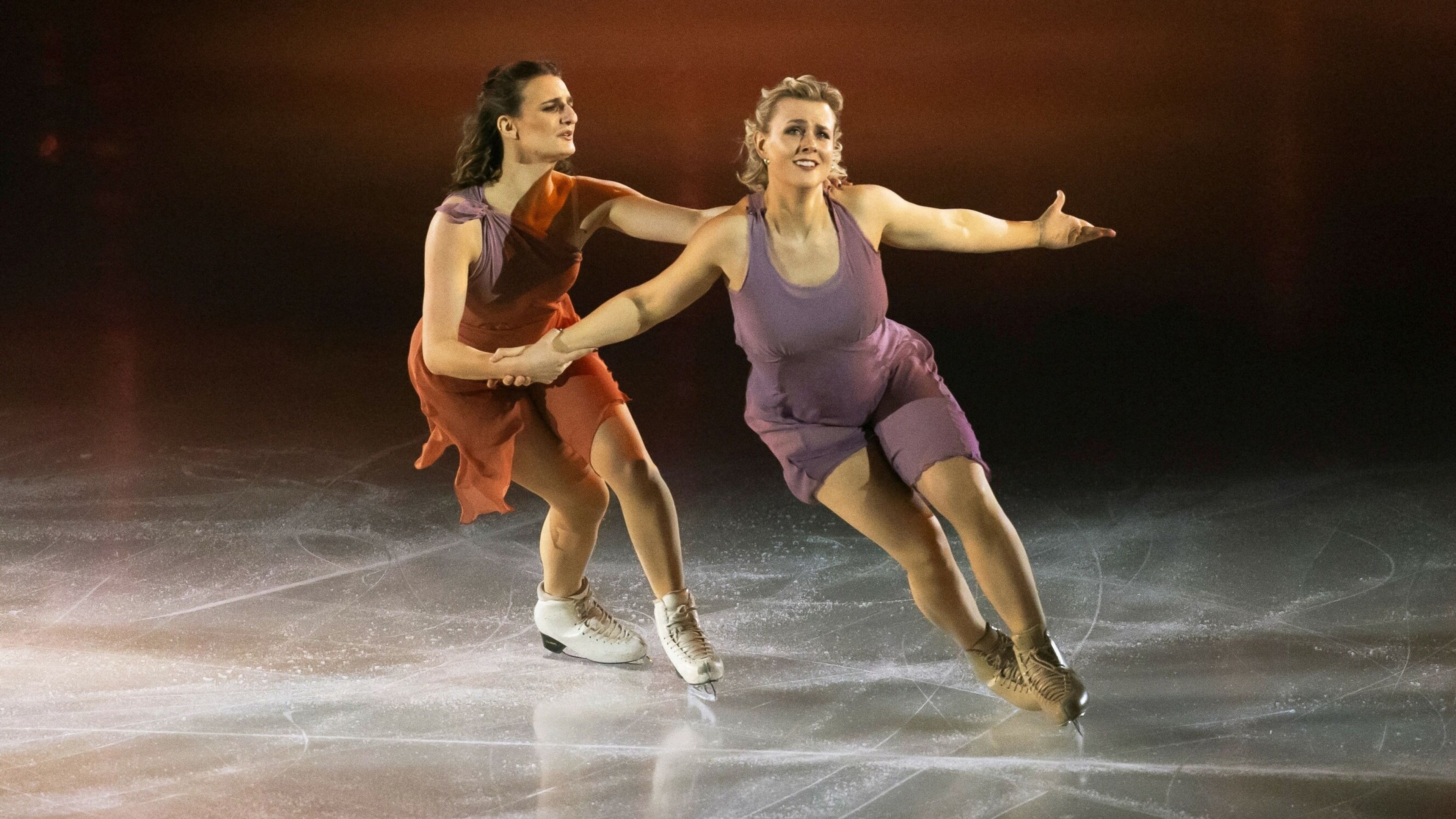 Deze twee vrouwen vormen een ijsdans-duo (en dat is bijzonder