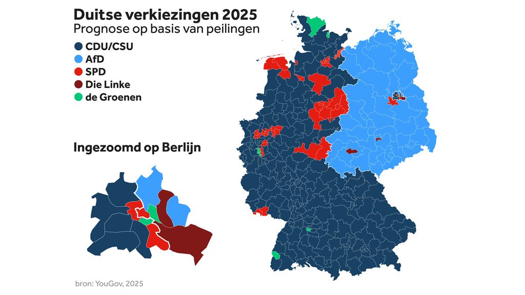 Oost, west, stad, platteland: de bepalende kloven bij de Duitse