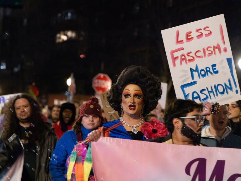Demonstration at the‌ Kennedy Center on March 8