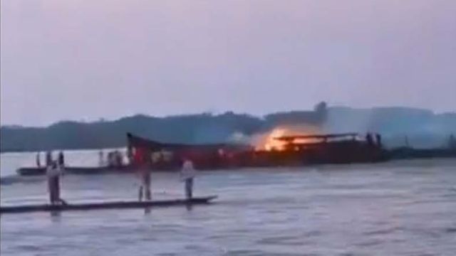 The ‍ship ‌is on fire