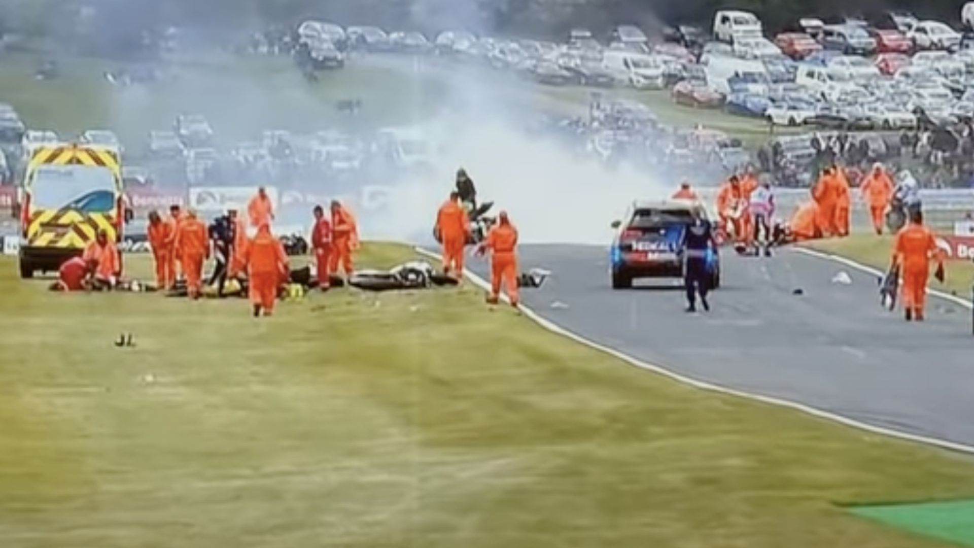 Crash at Oulton Park