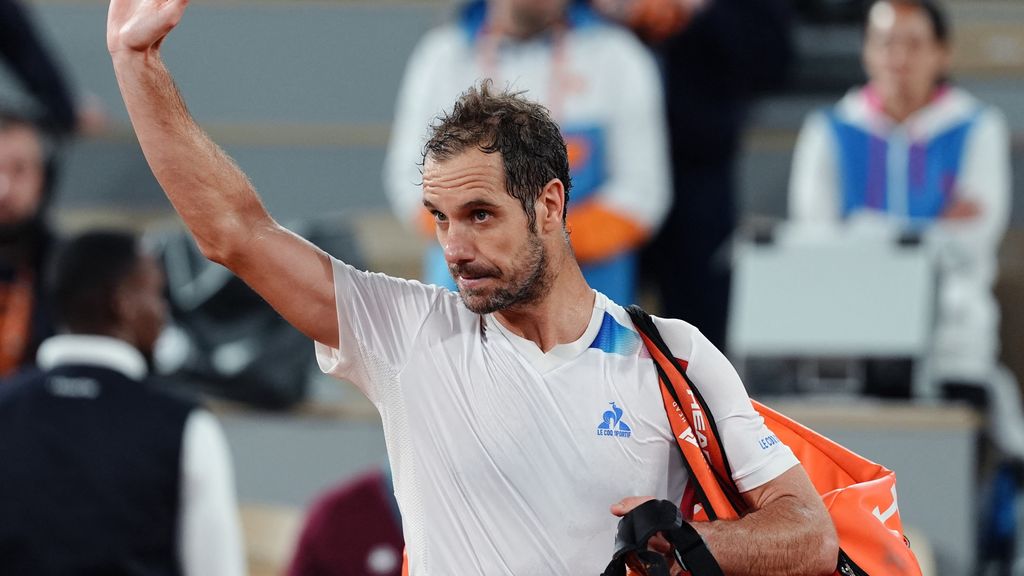 Richard Gasquet at a tennis match