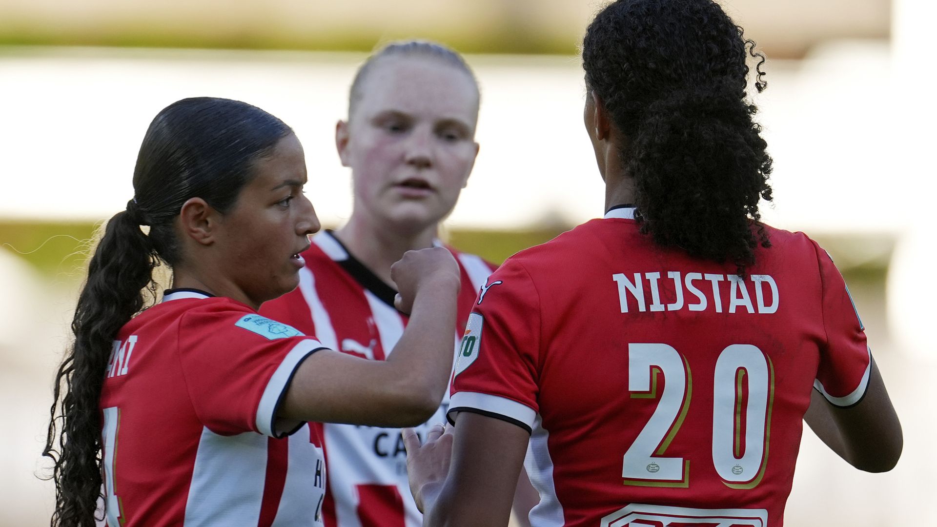 PSV Women celebrating their Eredivisie victory