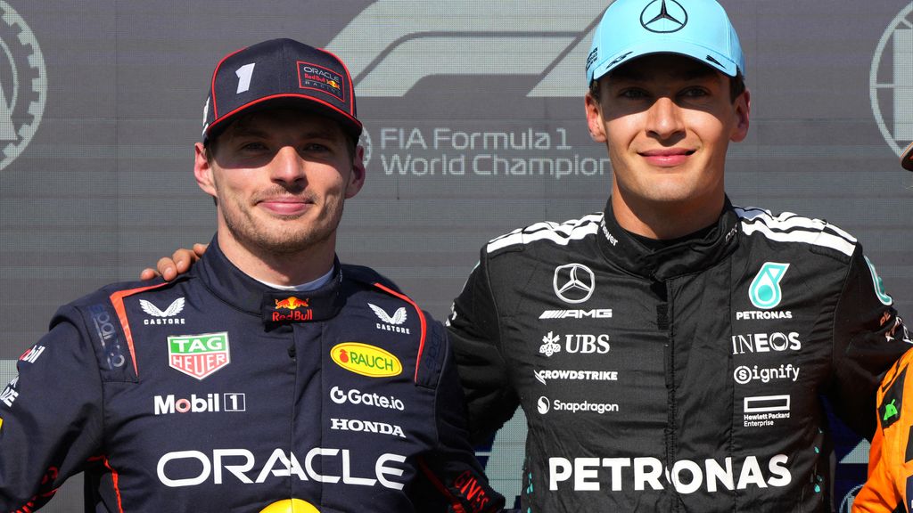 Russell grapt over strafpunten Verstappen: 'Maar hij gaat niks raars doen'