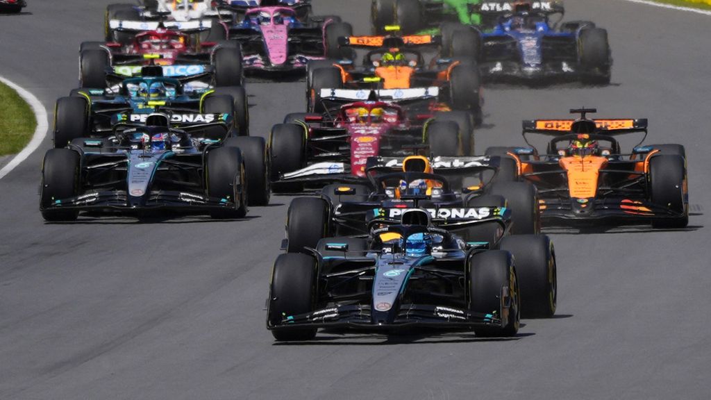 GP van Canada begonnen, Verstappen op P2 • Albon crasht bijna na start