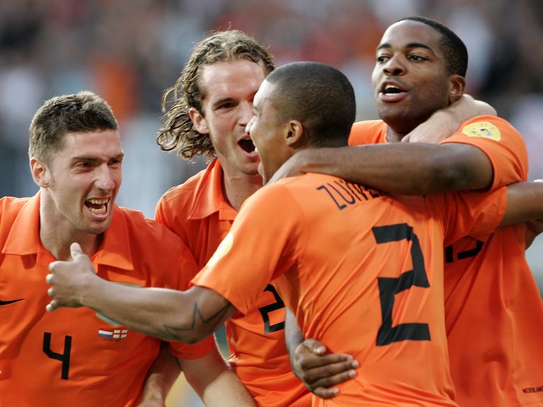 Dutch Juniors celebrating a victory