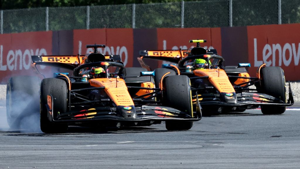 Norris en Piastri profiteren optimaal van crash Verstappen met een-tweetje in Oostenrijk