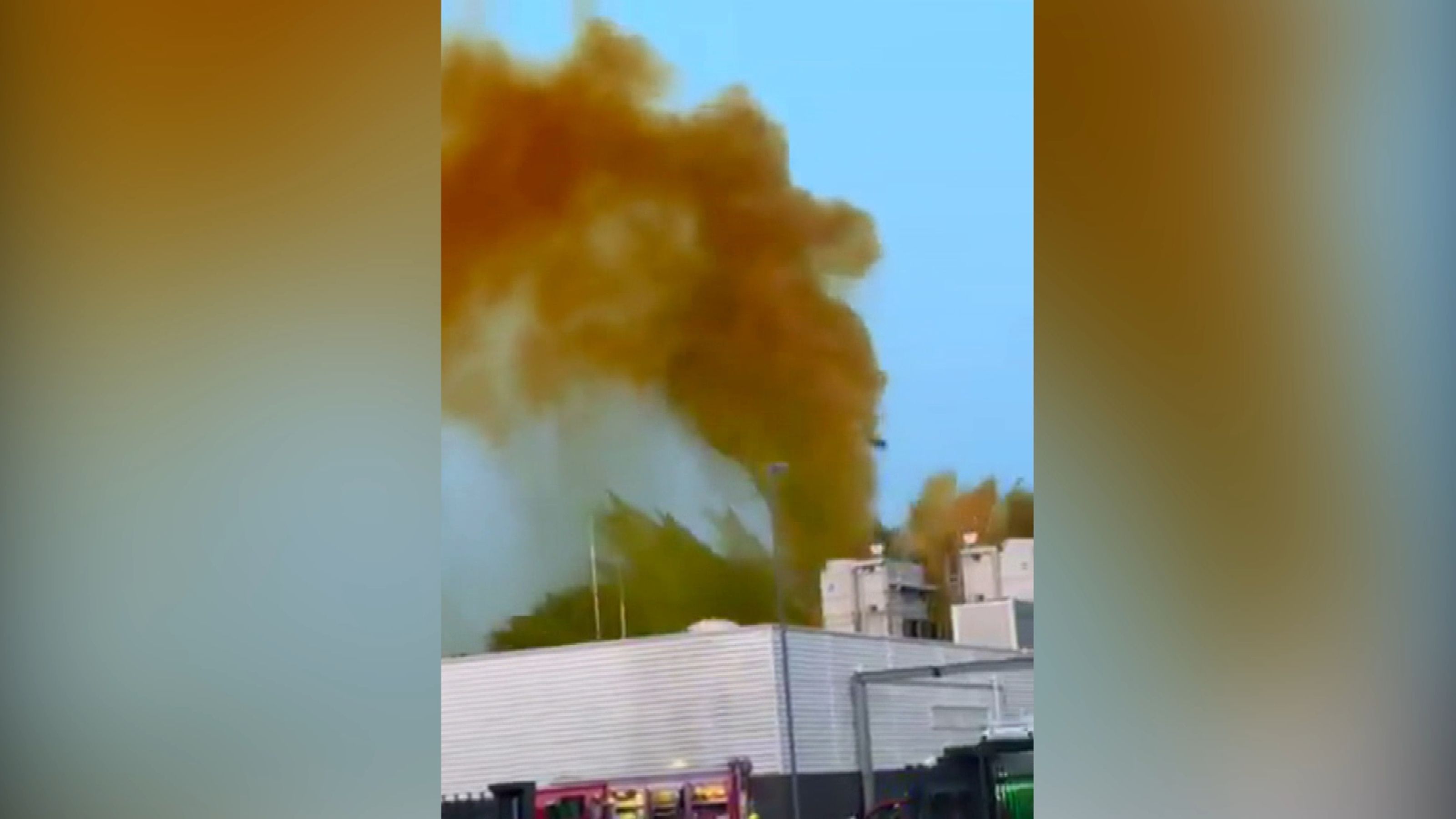 Moment van explosie in Borculo gefilmd