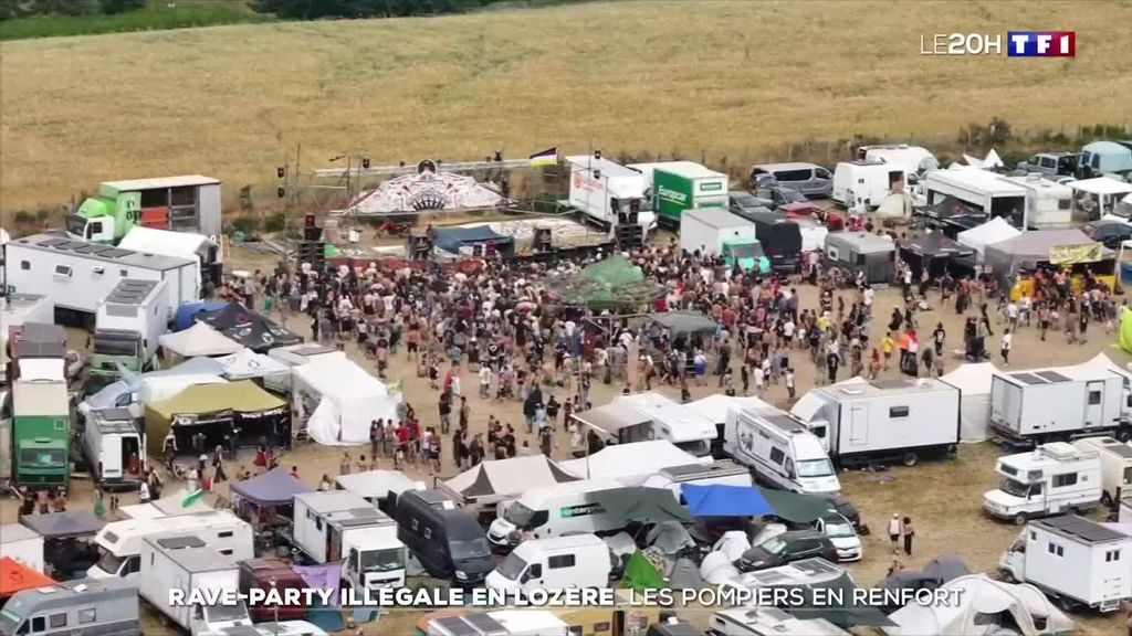 フランス南部の違法レイブへの12,000人の訪問者