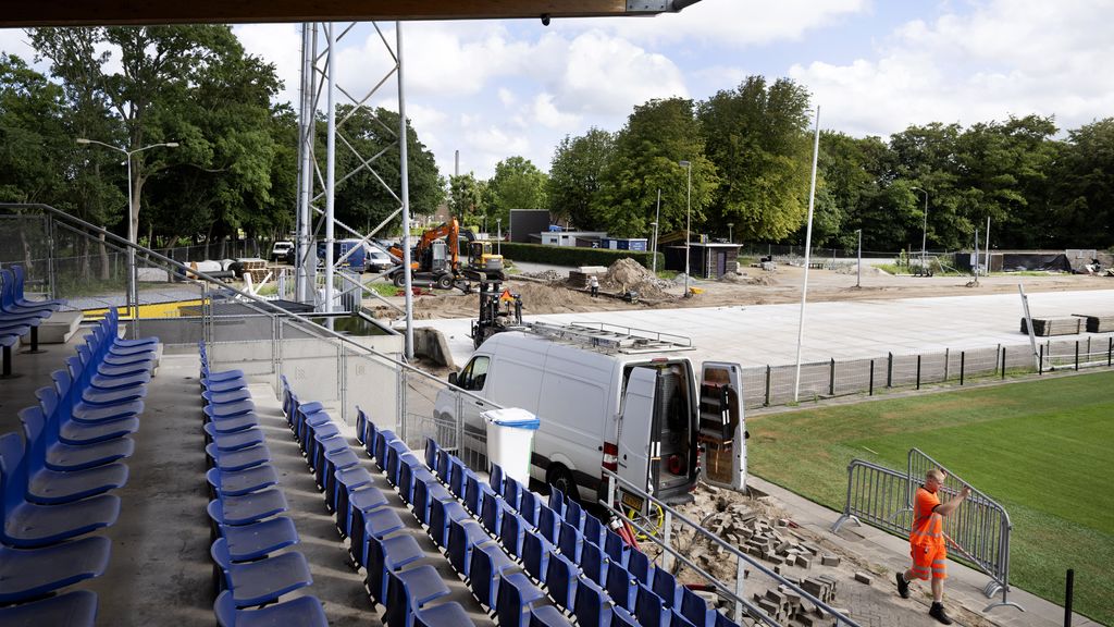 Stadion Telstar ruim week voor eerste thuisduel nog bouwput: 'Maar alles komt goed'