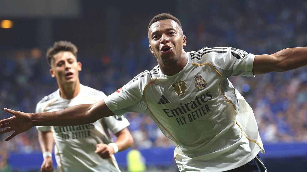 Mbappé wijst Real Madrid met twee goals de weg tegen gepromoveerd Oviedo