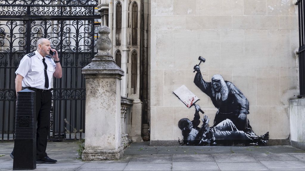Nowe dzieło Banksy'ego wywołało kontrowersje w Londynie