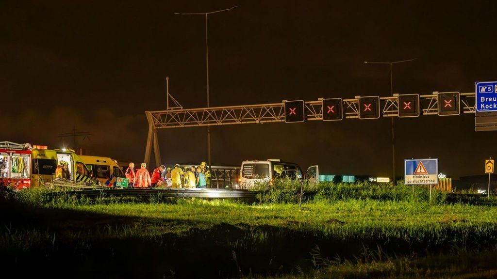 A2 w kierunku Utrechtu zamknięta po wypadku